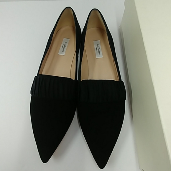 L.k.Bennett Taylor Black Suede Size 40(US 9.5)M - Picture 1 of 8